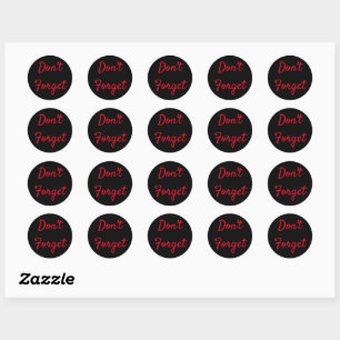 Don't forget stickers