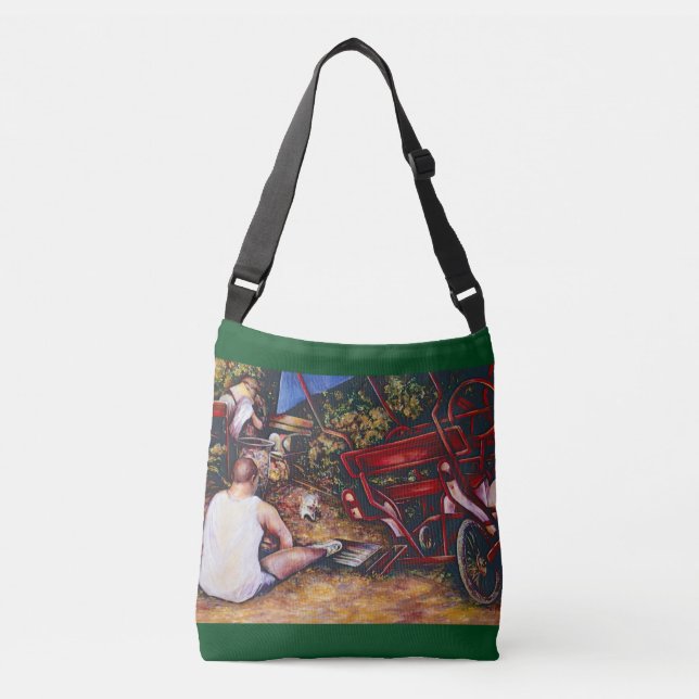 Don't Forget the Garlic Crossbody Bag (Front)