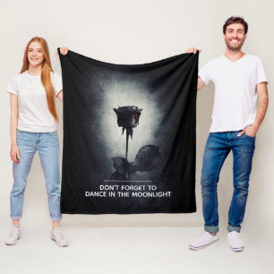 Don't Forget to Dance in the Moonlight Fleece Blanket