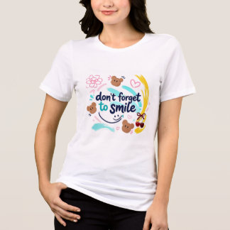 Don't Forget to Smile T-Shirt | Cute Kawaii Positi Tri-Blend Shirt