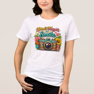 Don't Forget To Smile Tri-Blend Shirt