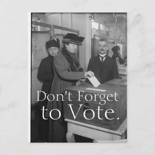 Don't Forget to Vote Postcard (Front)