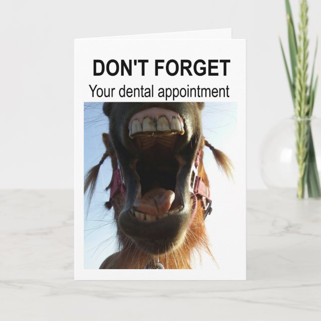 Don't forget your dental appointment. card (Front)