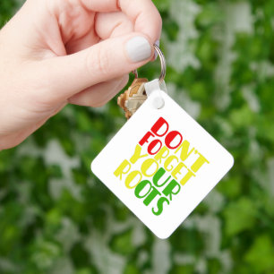 Don't Forget Your Roots-African American     Key Ring