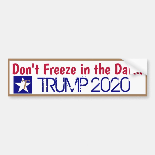 Don't Freeze in the Dark Bumper Sticker (Front)