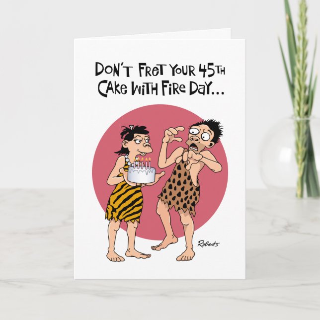 Don't Fret 45th Birthday Card (Front)