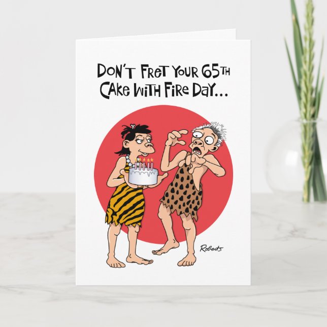 Don't Fret 65th Birthday Card (Front)