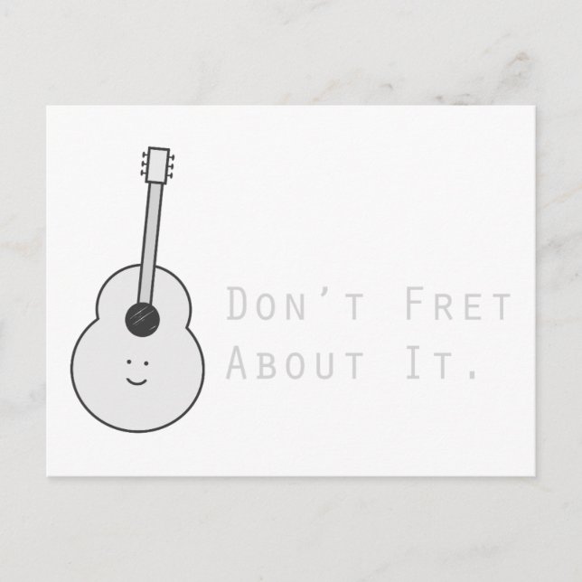 Don't Fret About It Postcard (Front)