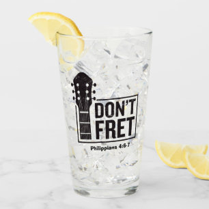 Don't fret (Philippians 4:6-7) Guitar Glass