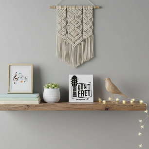 Don't fret (Philippians 4:6-7) Guitar Plaque