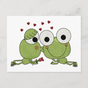 Don't Frog-et the Kiss Valentine Gifts Holiday Postcard