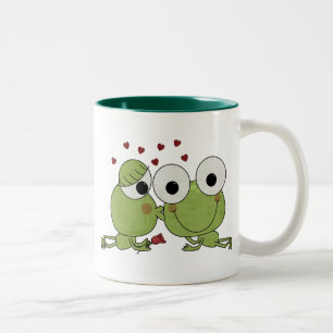 Don't Frog-et the Kiss Valentine Gifts Two-Tone Coffee Mug