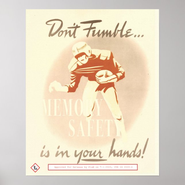 Don't Fumble Poster (Front)
