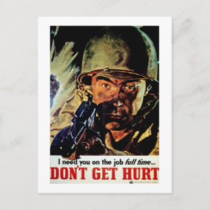 Don't Get Hurt Postcard