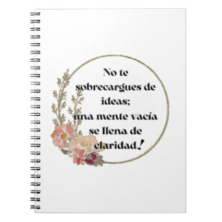 Don't get over yourself with ideas notebook