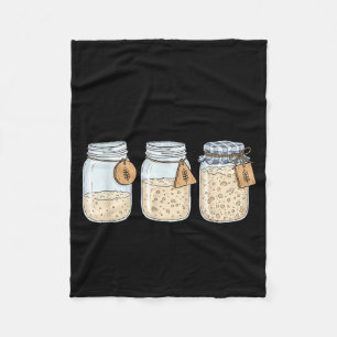 Dont Get Started Funny Sourdough Baking Bread Fleece Blanket