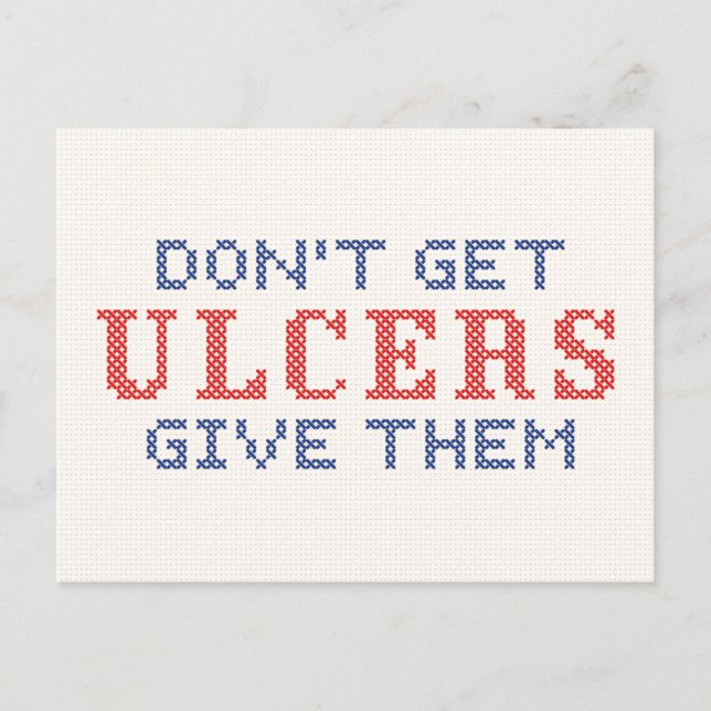 Don't Get Ulcers Postcard (Front)