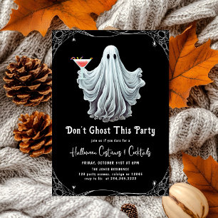 Dont Ghost This Party Adult Halloween Party Invitation