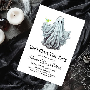 Dont Ghost This Party Adult Halloween Party Invitation
