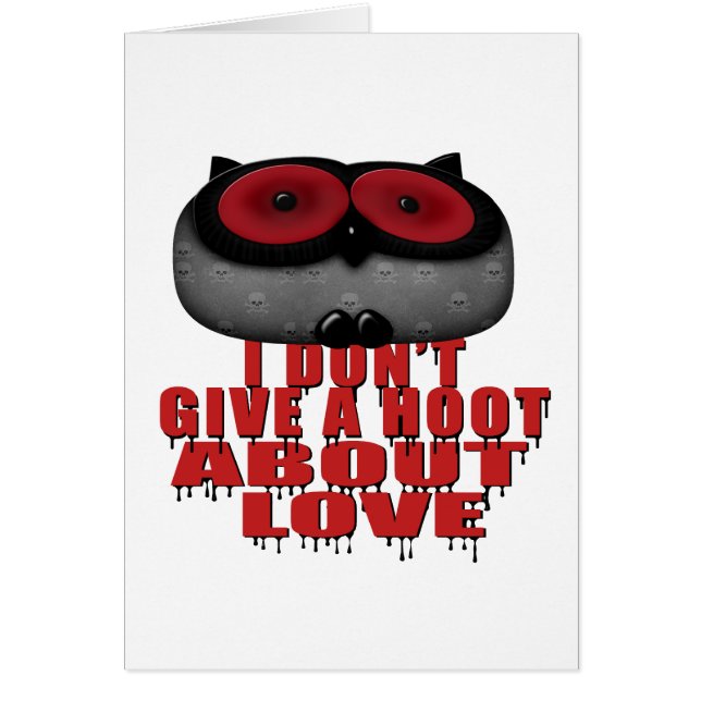 dont give a hoot bout love owl (Front)
