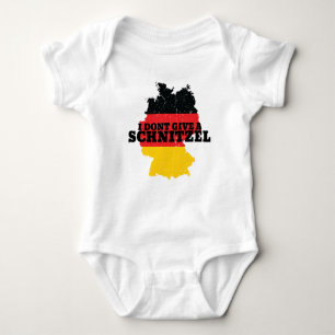 Dont Give Schnitzel Oktoberfest Germany Flag Baby Bodysuit