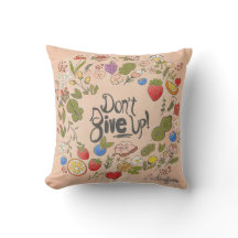 Don't Give Up! 16x16 Throw Pillow for Self Care