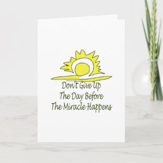 Don't Give Up Card