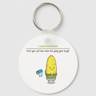 Don't give up constipation motivational quotes key ring
