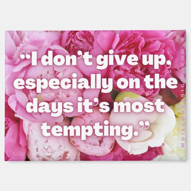 Don't Give Up - Positive Affirmation Magnet (Front)