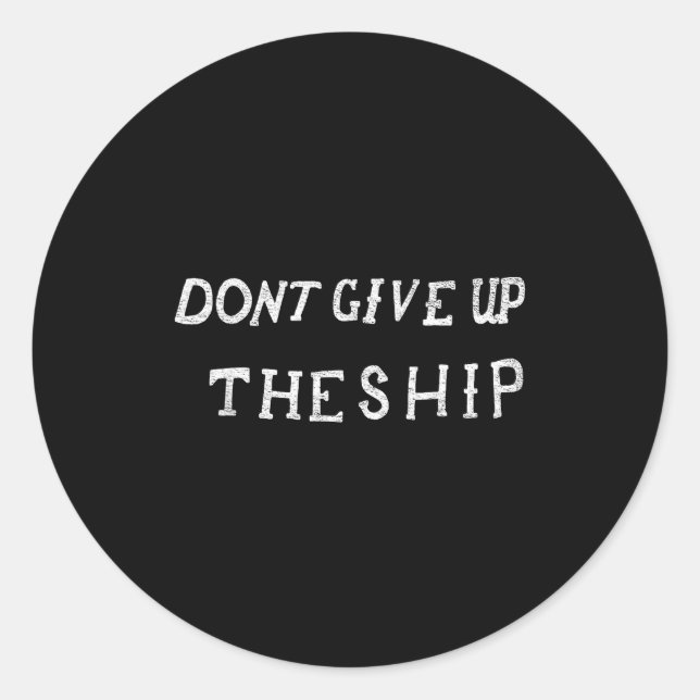 Don't Give Up The Ship Perry Battle Flag  Classic Round Sticker (Front)