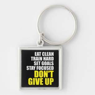 Don't Give Up - Workout Motivational Key Ring