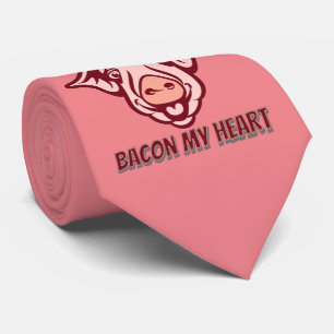 DON'T GO BACON MY HEART funny pig quote gift       Tie