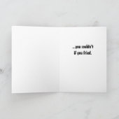 Don't go BACON my heart - Romantic card for man (Inside)