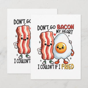 Dont Go Bacon My Heart RSVP Card