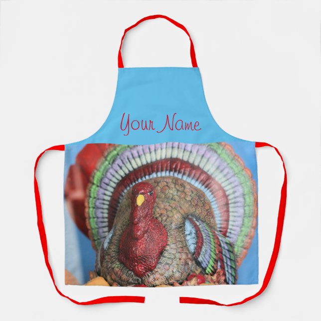 Don't gobble this turkey! apron (Front)