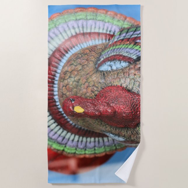 Don't gobble this turkey! beach towel (Front)