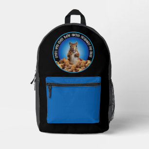 Don't Grab My Nuts - funny squirrel Printed Backpack