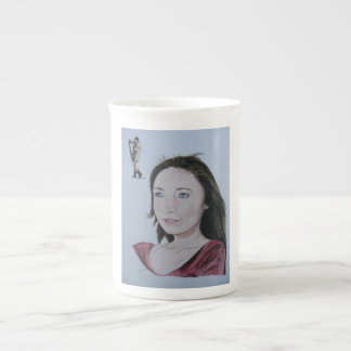 Don't harp on about it- drink tea. bone china mug
