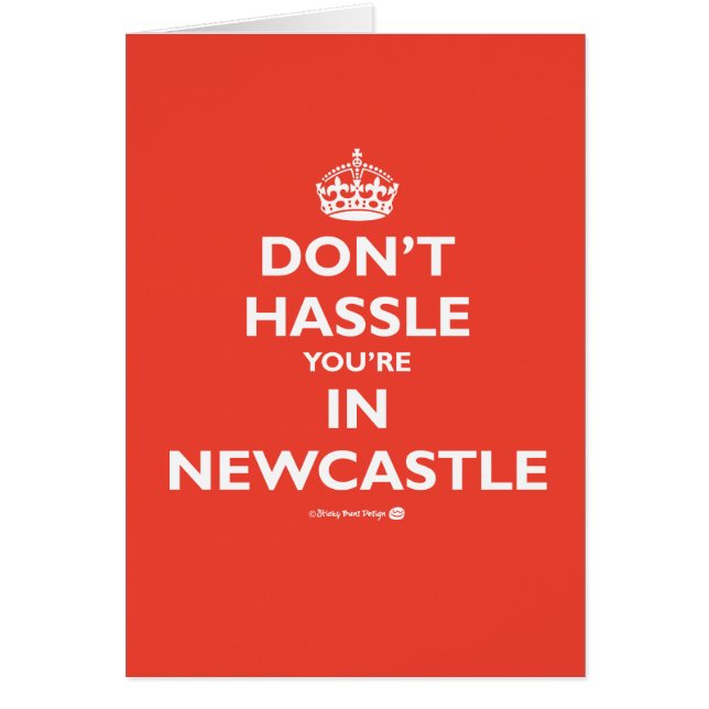 Don't Hassle You're in Newcastle (Front)