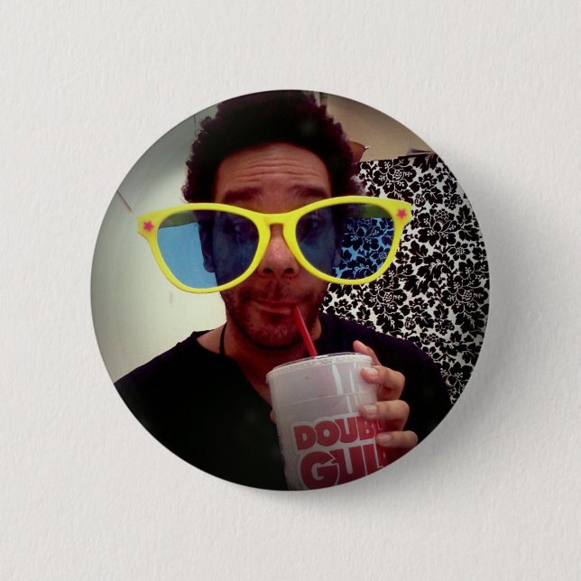 Don't Hate Me Cuz I'm Beautiful 6 Cm Round Badge (Front)