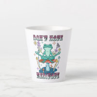 "Don't Hate, Meditate" | Peaceful Frog & Floral