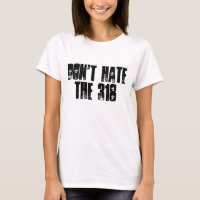 Don't Hate the 318 Ladies Fitted Spaghetti Top
