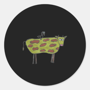 Dont Have A Cow Man Classic Round Sticker