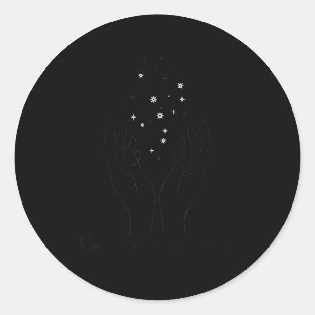 Don't Hide Your Magic Motivational Quote Sitive Vi Classic Round Sticker (Front)