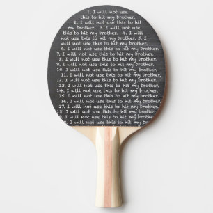 Don't Hit Your Brother Ping Pong Paddle