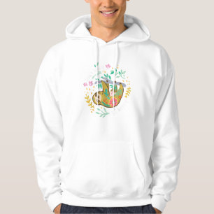 Don't Hurry Be Happy, Cute Lazy Funny Sloth T-Shir Hoodie