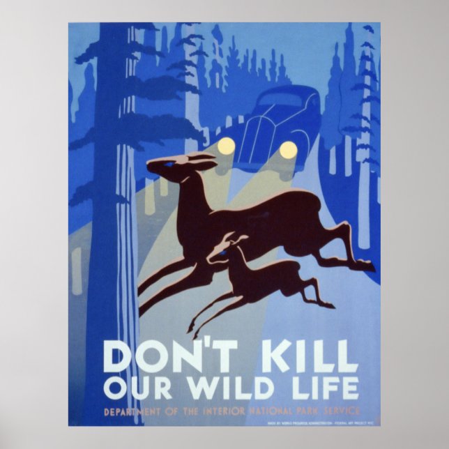 Don't Hurt Our Wildlife Poster (Front)
