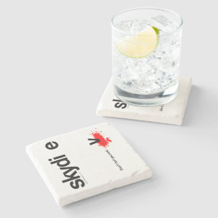 Don't Hurt Yourself Skydiver Stone Coaster