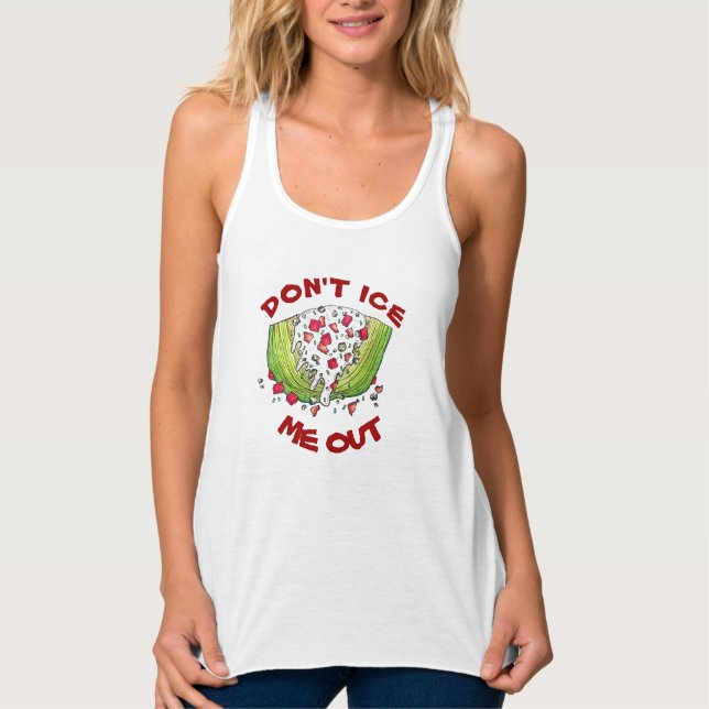 DON'T ICE ME OUT Funny Iceberg Lettuce Wedge Salad Singlet (Front)