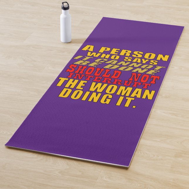 Dont interrupt the woman doing the impossible yoga mat (In Situ)